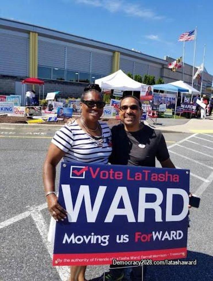 Hanging out with supporters! It was a wonderful day.